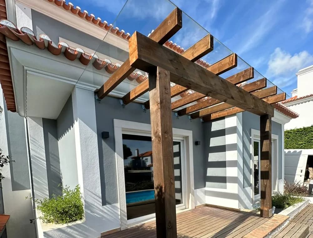 Pérgola com cobertura em vidro | Projetos Realizados